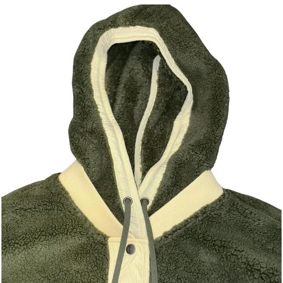 Last 2! NWT Free People x FP Movement Trail Bender Fleece Hooded Jacket Seagrass - Picture 8 of 15